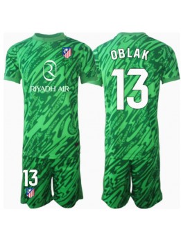 Atletico Madrid Jan Oblak #13 Målvakt Replika Borta Kläder Barn 2024-25 Kortärmad (+ byxor)